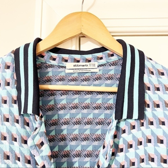 Aldomartins Blue Abstract Blazer - Picture 4 of 9